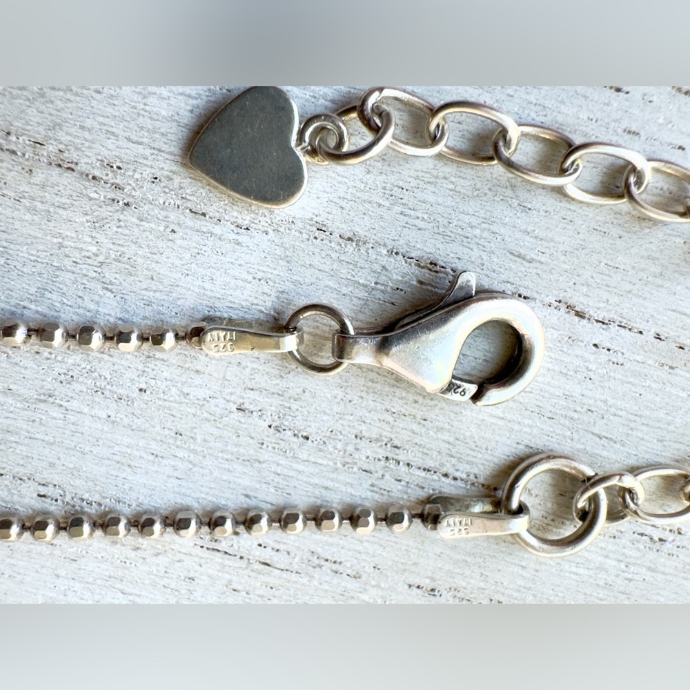 Silver Heart Charm Bracelet